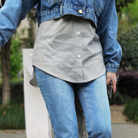 Hanna | Afneembare Fake Top | 1+1 GRATIS