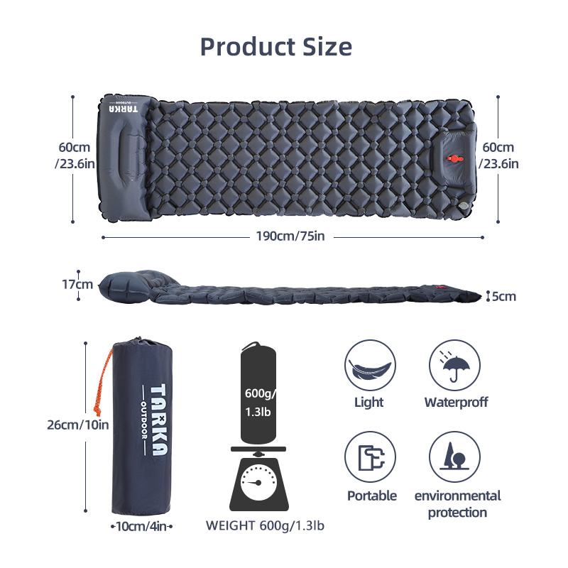 InflateMate | Ergonomisch luchtbed met ingebouwde pomp