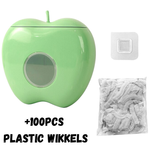 WrapStash | Plastic Wrap Opbergdoos + 100 Gratis wikkels
