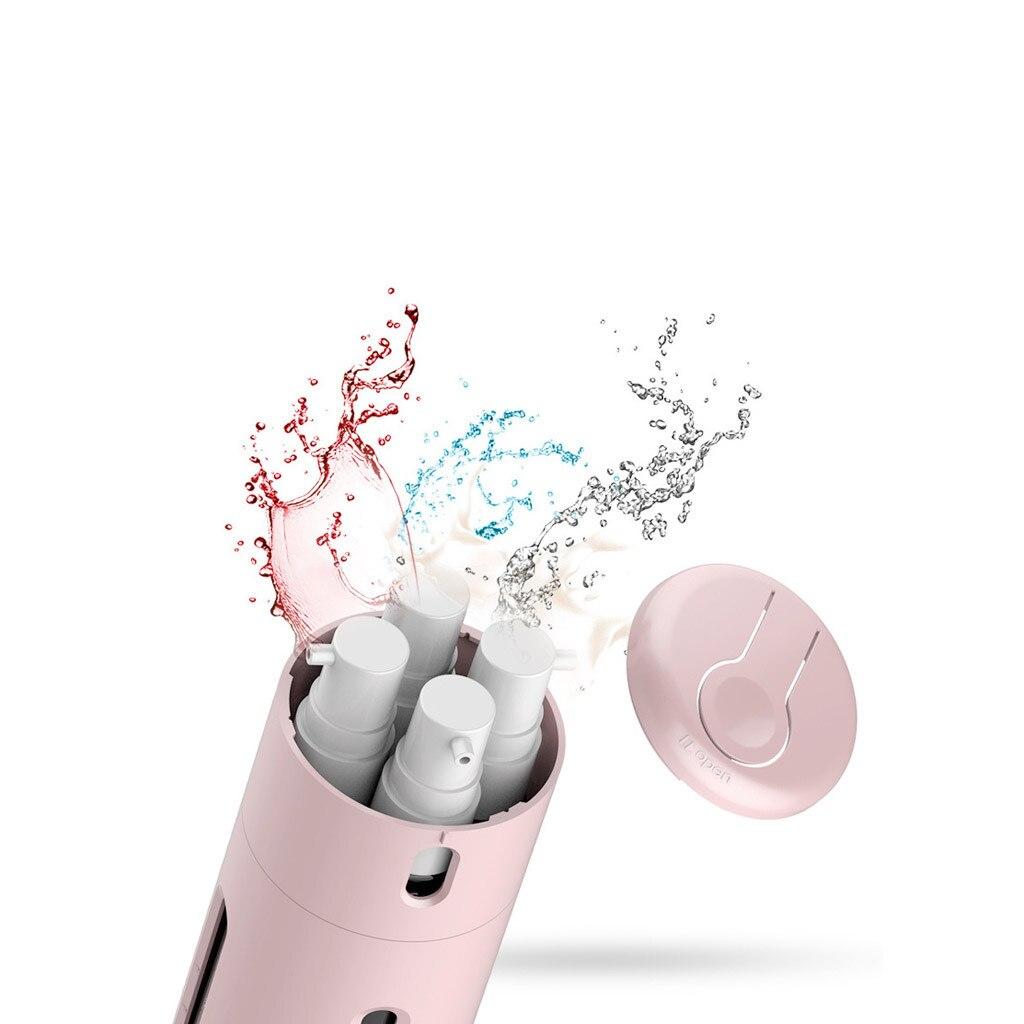 PortaPour |  Vier-in-één draagbare reisdispenser