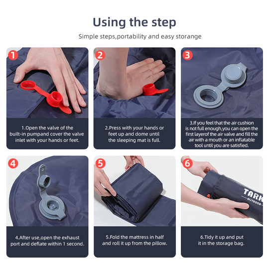 InflateMate | Ergonomisch luchtbed met ingebouwde pomp