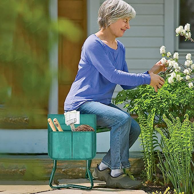 Gardening Support | Premium knie & zitbank met zijvakken | 65% Korting