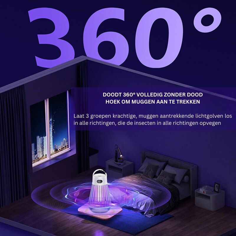 BuzzOff | Muggen- en insectenverwijderingslamp | 1+1 GRATIS