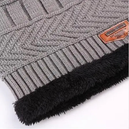 Ansel | Gebreide muts met nekwarmer