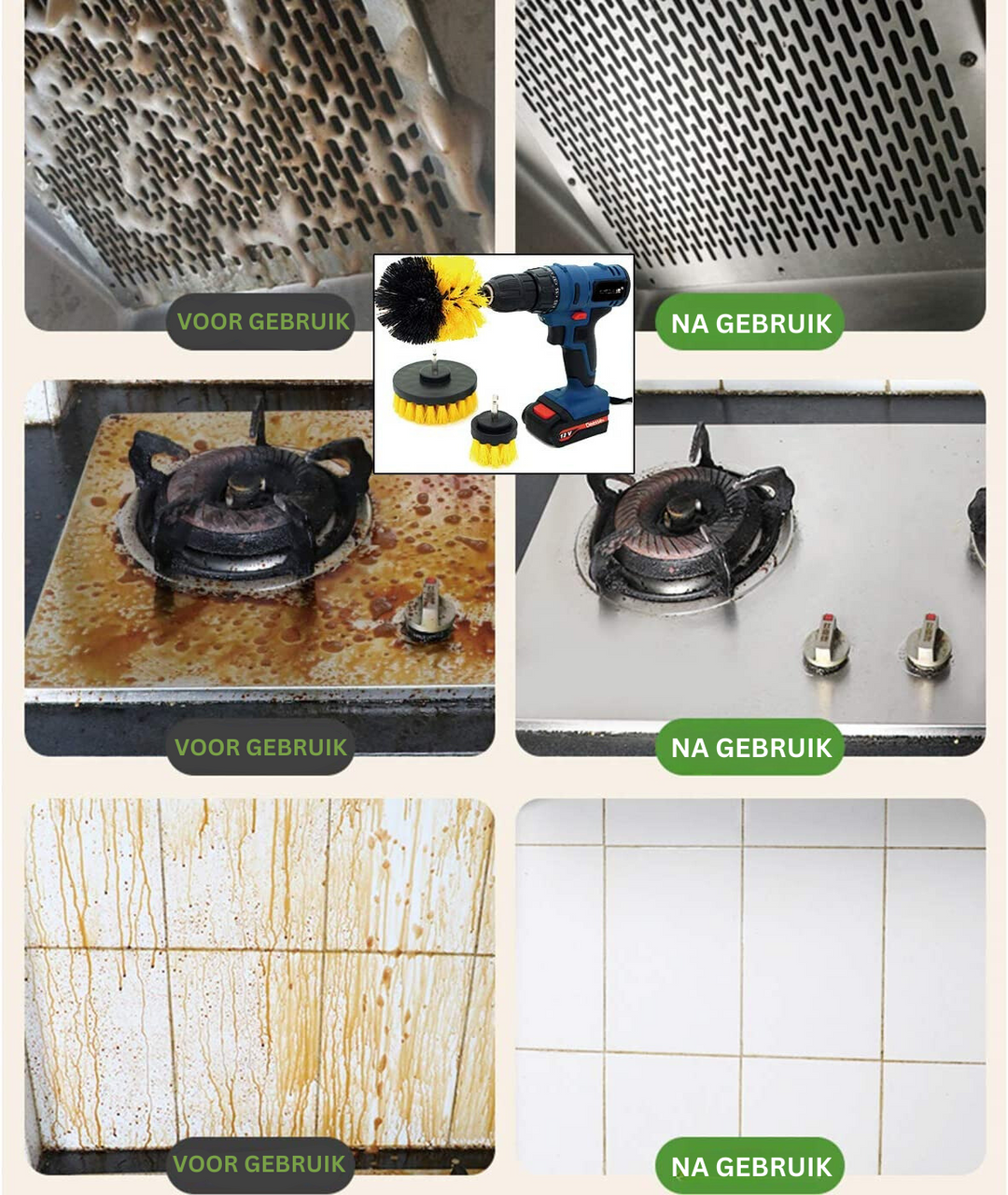 CleanzoidBrush | Multifunctionele Boorborstel