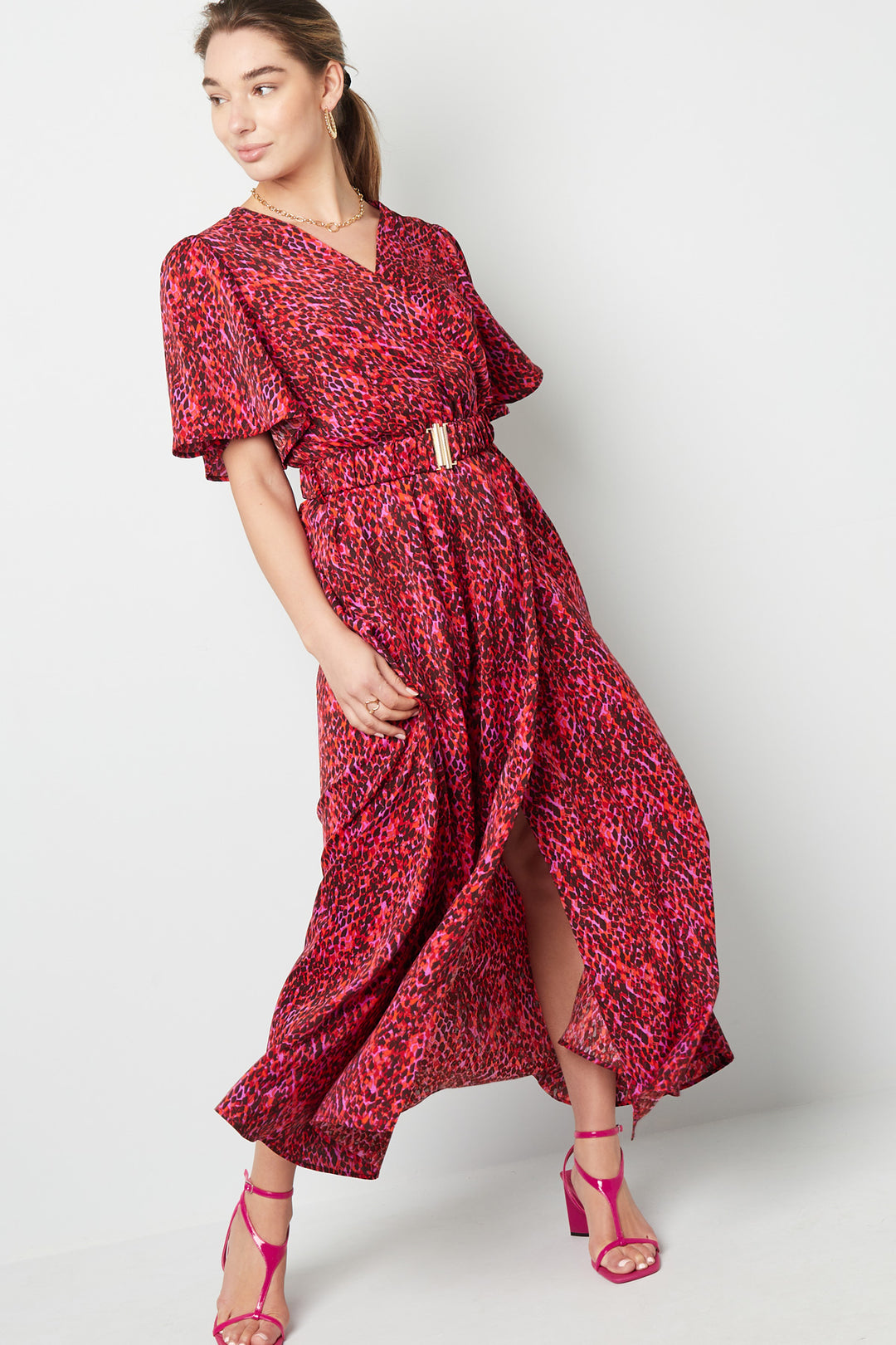 Livina | Bedrukte lange jurk