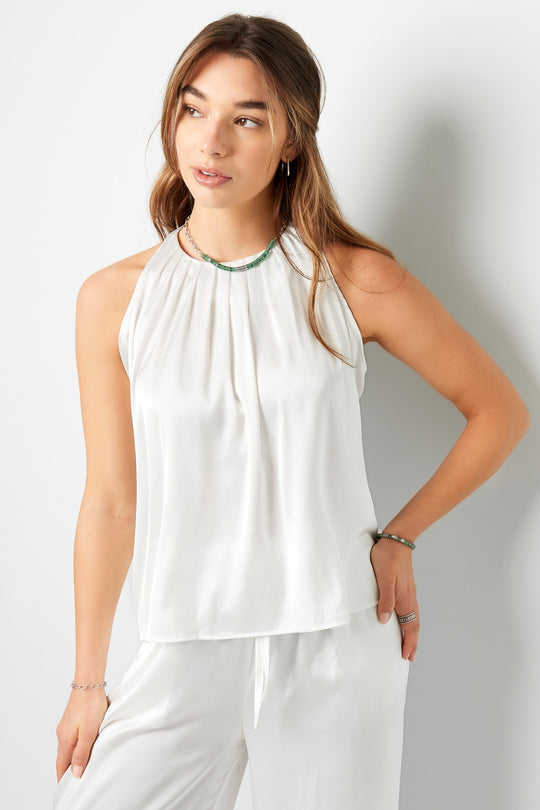 Livi | Zijden haltertop en broek