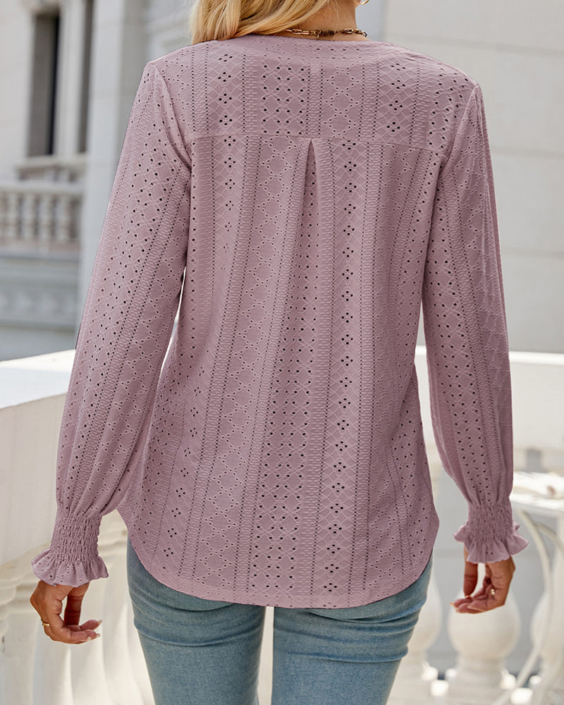 Iris | Casual blouse met V-Hals