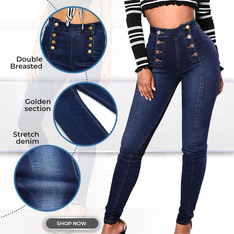 Sophie | Stretch jeans met hoge taille
