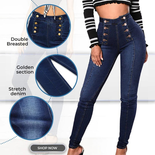 Sophie | Stretch jeans met hoge taille