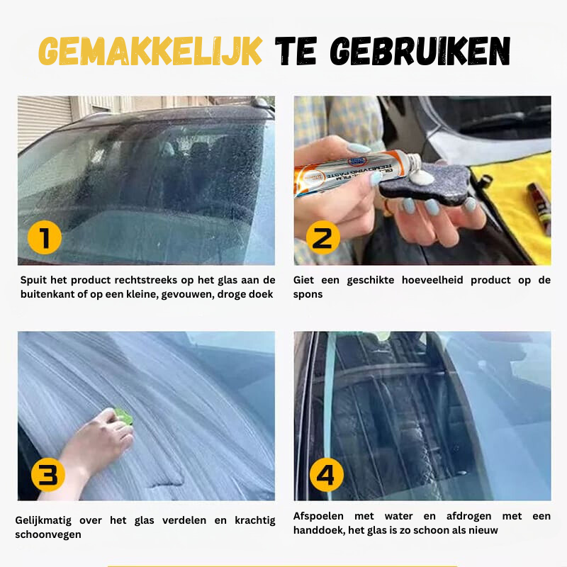 GlassShine | Glasolie Verwijderpasta | 1+1 GRATIS