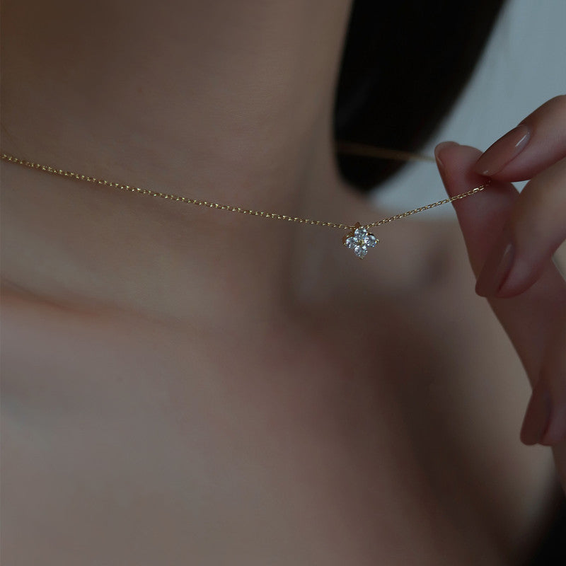 Anouk | Klaver Vier Stenen Ketting