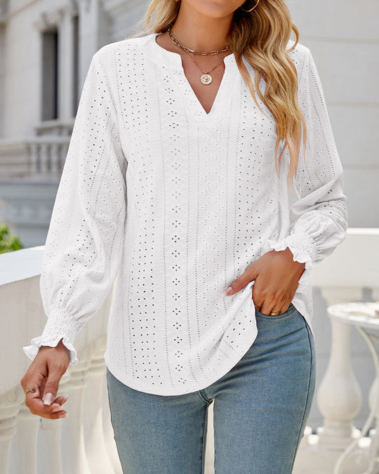 Iris | Casual blouse met V-Hals