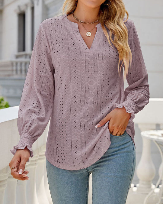 Iris | Casual blouse met V-Hals