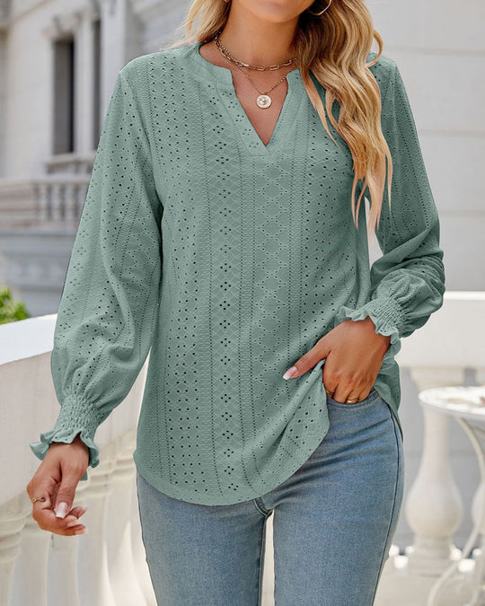 Iris | Casual blouse met V-Hals