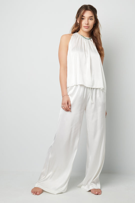 Livi | Zijden haltertop en broek