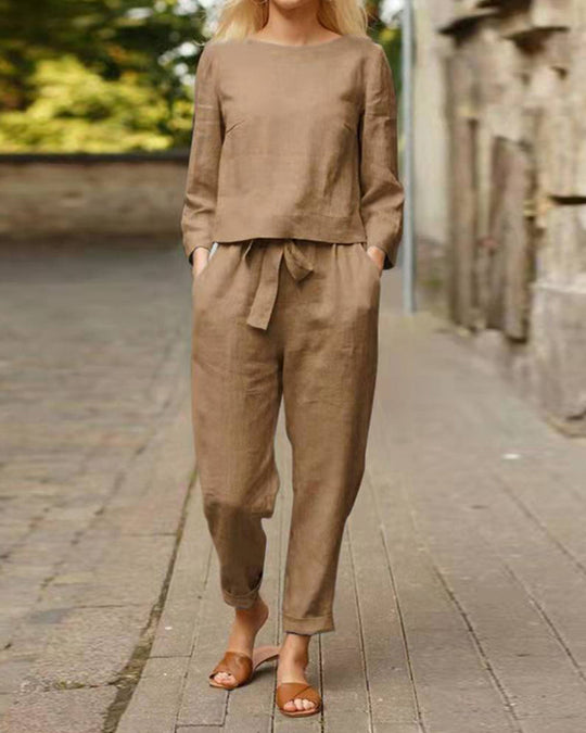 Lara | Casual Tweedelige Linnenset