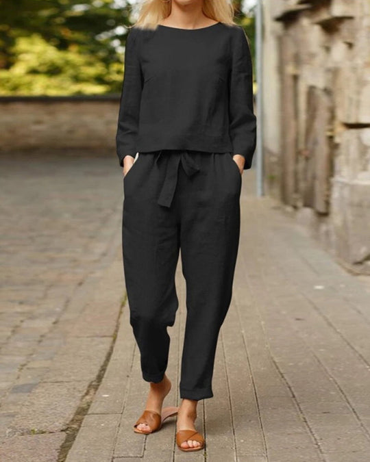 Lara | Casual Tweedelige Linnenset