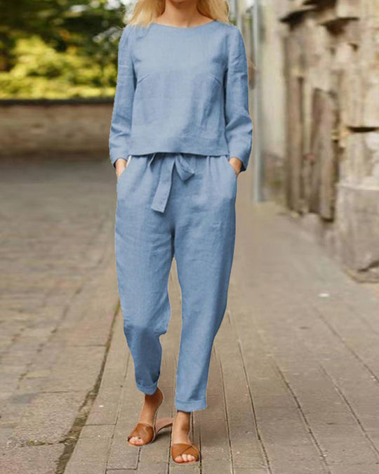 Lara | Casual Tweedelige Linnenset