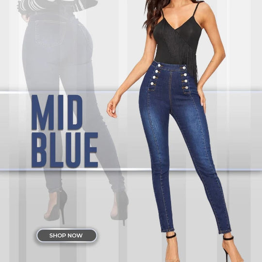 Sophie | Stretch jeans met hoge taille