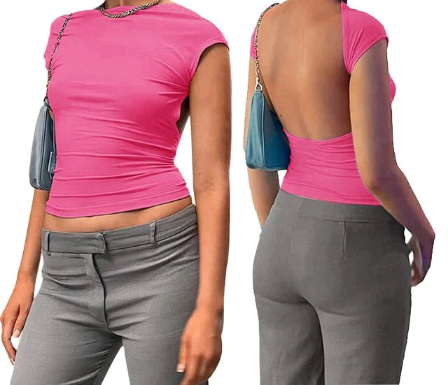 Denise™ | Stijlvol Rugloze top