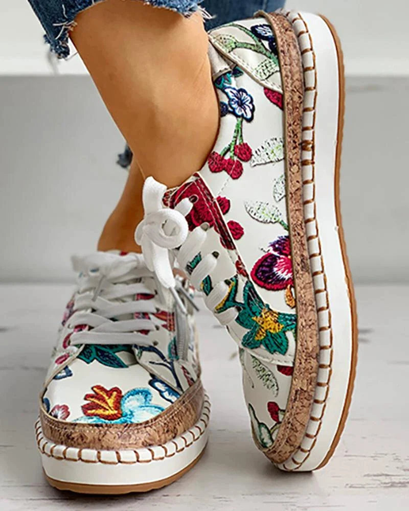 Emilie | Damesschoenen met bloemen