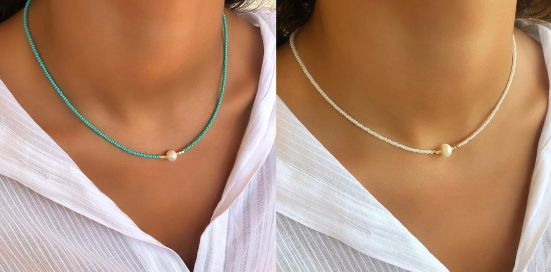 Aurora | Handgemaakte Helende Parelketting | 1+1 GRATIS