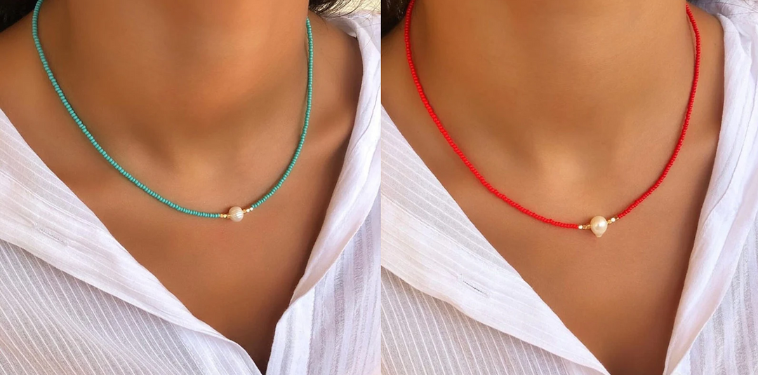 Aurora | Handgemaakte Helende Parelketting | 1+1 GRATIS