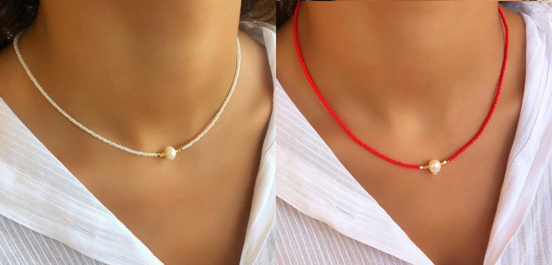 Aurora | Handgemaakte Helende Parelketting | 1+1 GRATIS